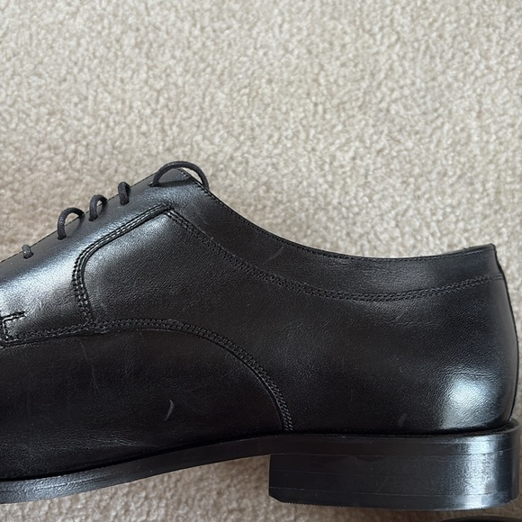 Johnston & Murphy Men’s Hernden Cap Toe Black Calfskin Dress Shoes Size 14 - Picture 6 of 12